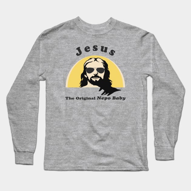 Nepo Baby Jesus - (light shirts) Long Sleeve T-Shirt by AmplePanda